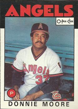 1986 O-Pee-Chee Baseball Cards 345     Donnie Moore
